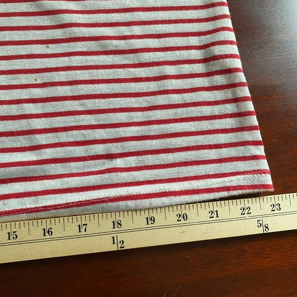 ING Womens Red & White Striped Tank Maxi Dress S Coastal Beach Festival Resort - Picture 6 of 9